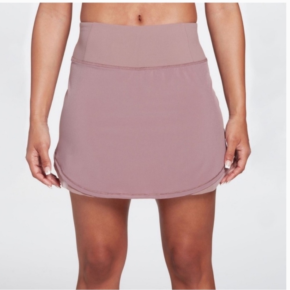 CALIA Tulip Hem Skort Hazy Plum Lined Skirt Size L